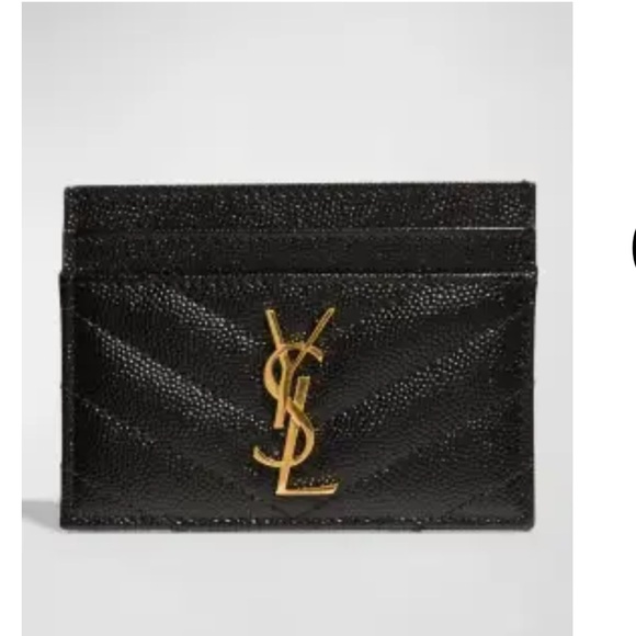 YSL Monogram Card Case in Grained Leather - Picture 4 of 4
